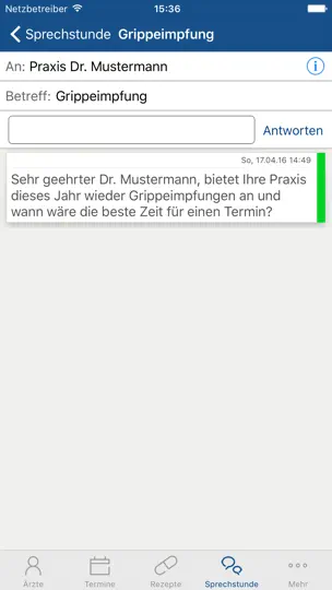 Screenshot von CGM LIFE ESERVICES auf dem iPhone 4