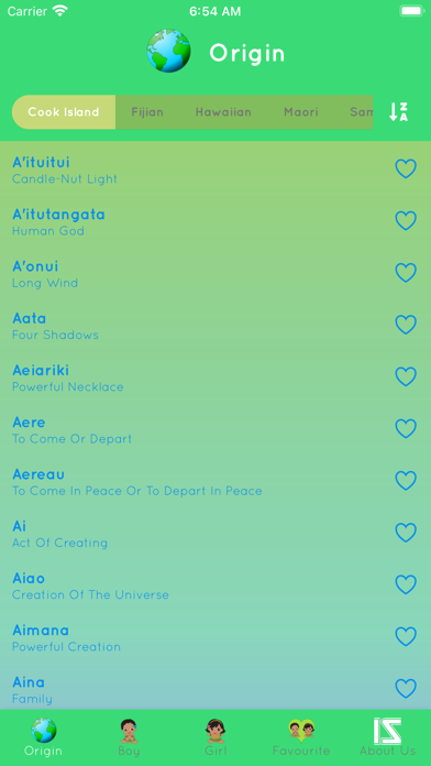 Polynesian Baby Names Screenshot