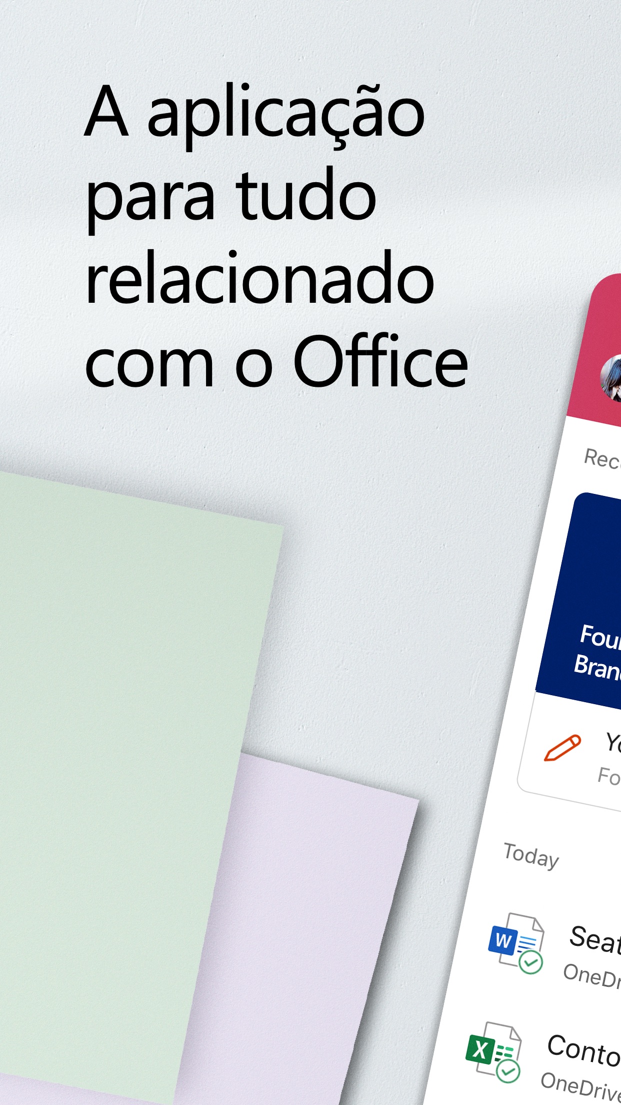 Screenshot do app Microsoft Office
