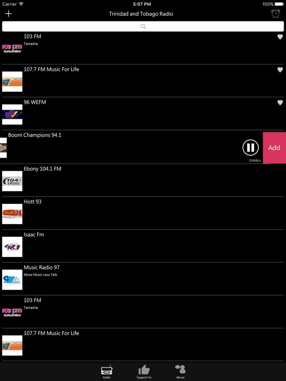 Trinidad and Tobago Radio iPad screenshot 4 - Entertainment app