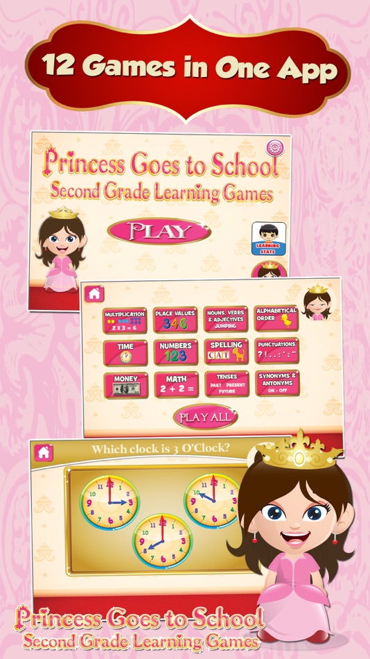 Princess Grade 2 School Games - 3.50 - (iOS)