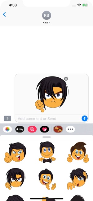 Boy and Girl Stickers Pack(圖5)-速報App