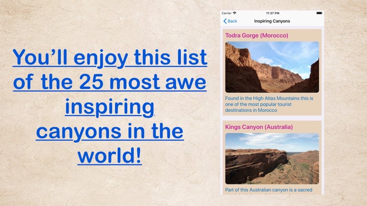 Most Awe Inspiring Canyons