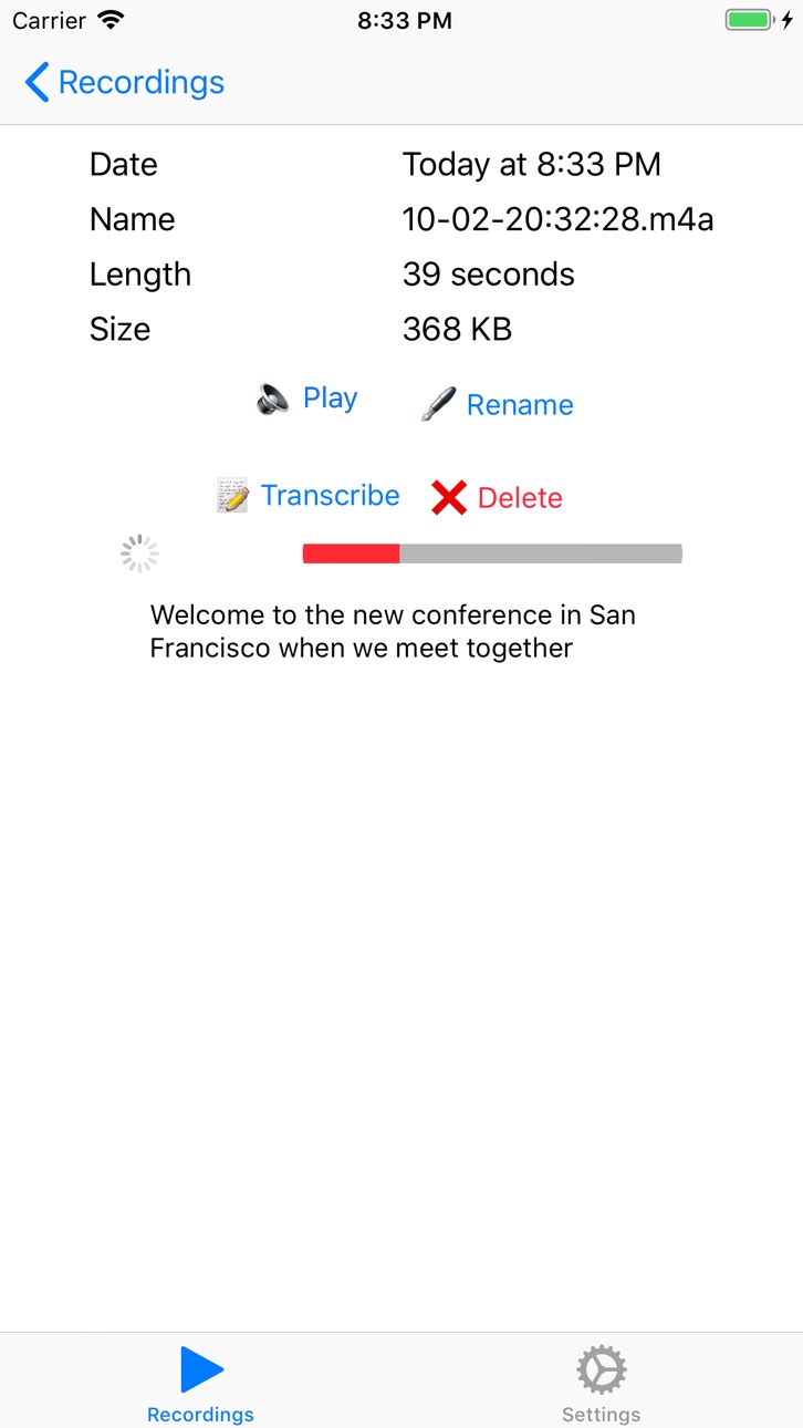 iPhone screenshot