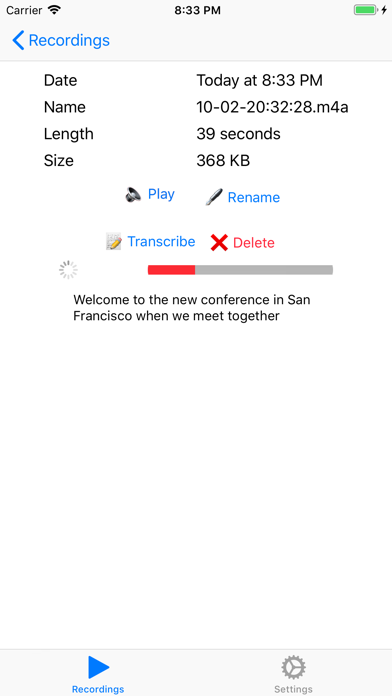 Screenshot #2 pour Secret Dictaphone Recorder