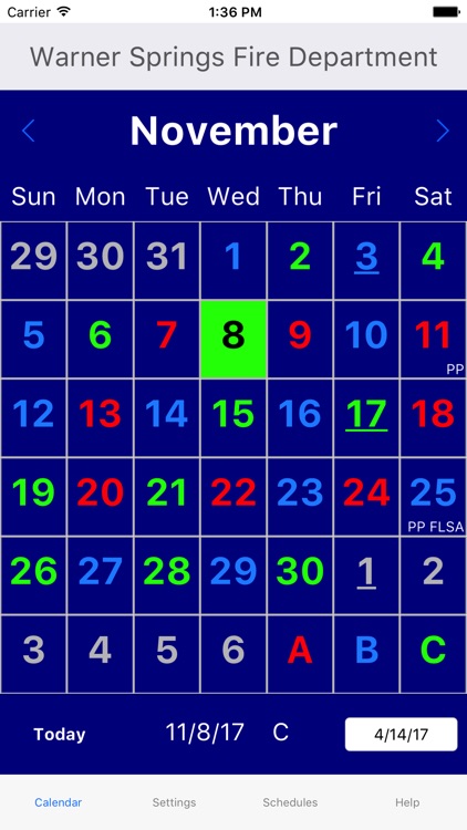 ShiftCal® - the FF Calendar screenshot-4