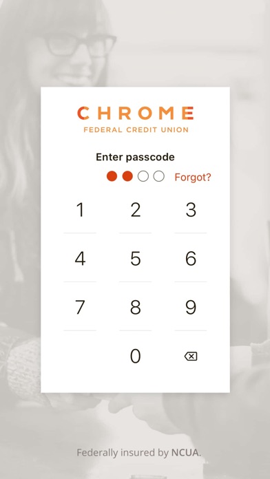 CHROME Federal Credit Union Screenshot