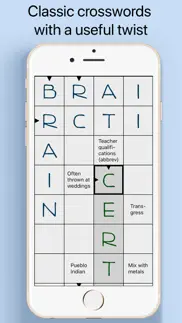 crossword. a smart puzzle game iphone screenshot 1