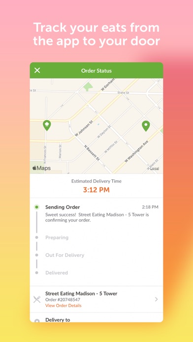 EatStreet Local Food Delivery Screenshot