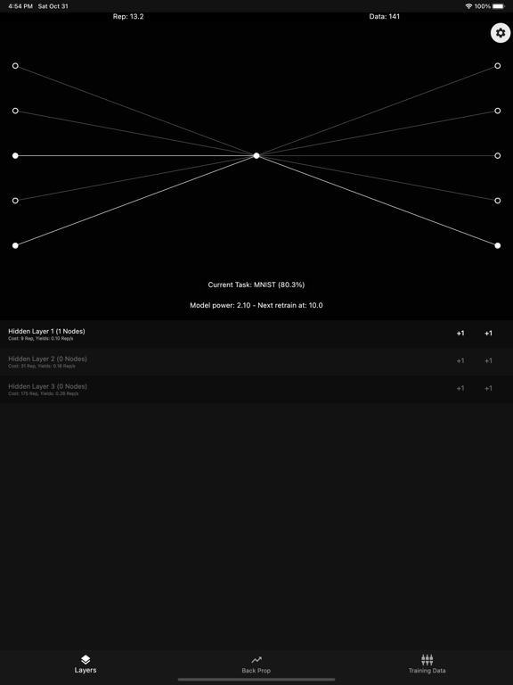 Screenshot #6 pour Perceptron - An Idle Game