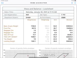 C152 M&B screenshot #5 for iPad