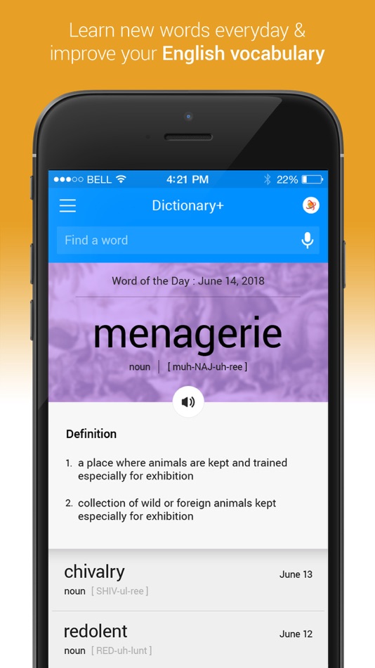 #3. Dictionary - English (iOS) 来自: XLabz Technologies Pvt. Ltd.