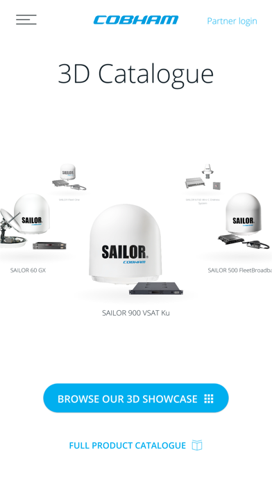 Screenshot #1 pour Cobham SATCOM 3D Catalogue