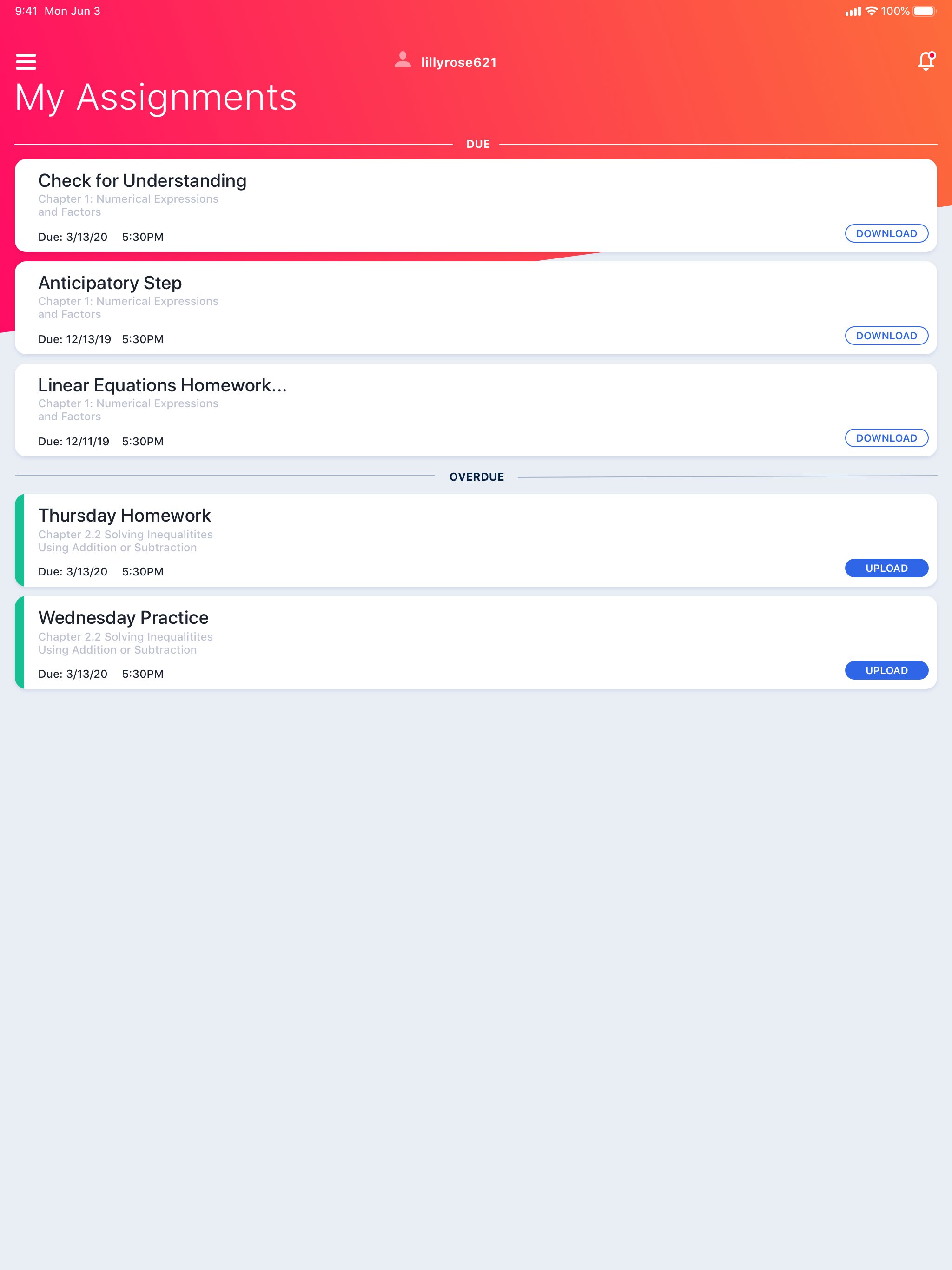 Big Ideas Math Homework App