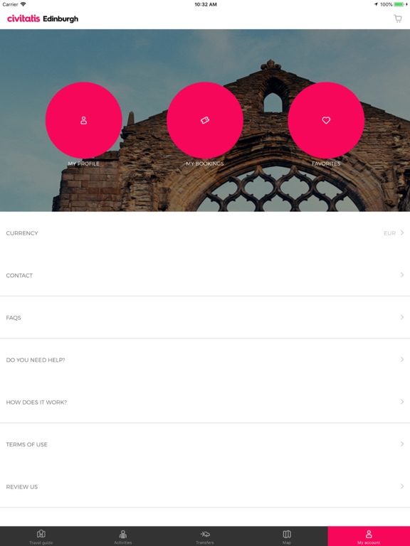 Edinburgh Guide Civitatis.com iPad screenshot 5 - Travel app