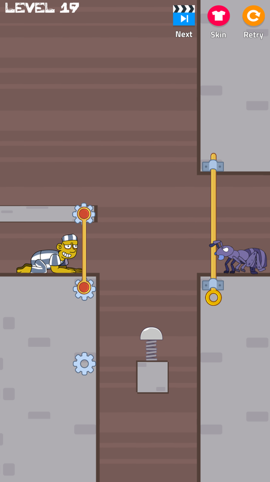 #4. Prison Escape: Pull Pin Puzzle (iOS) By: OVIVO Games