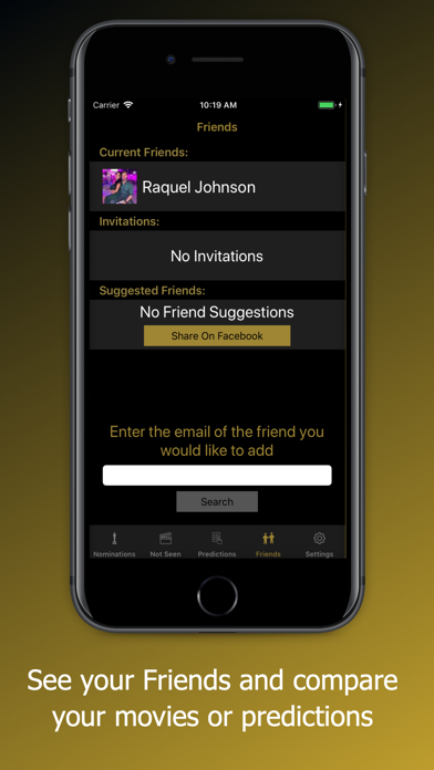 Awards Watchlist Screenshot