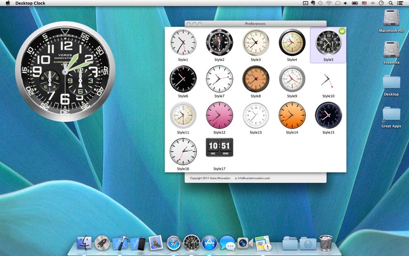 Desktop Clock Live Screenshot