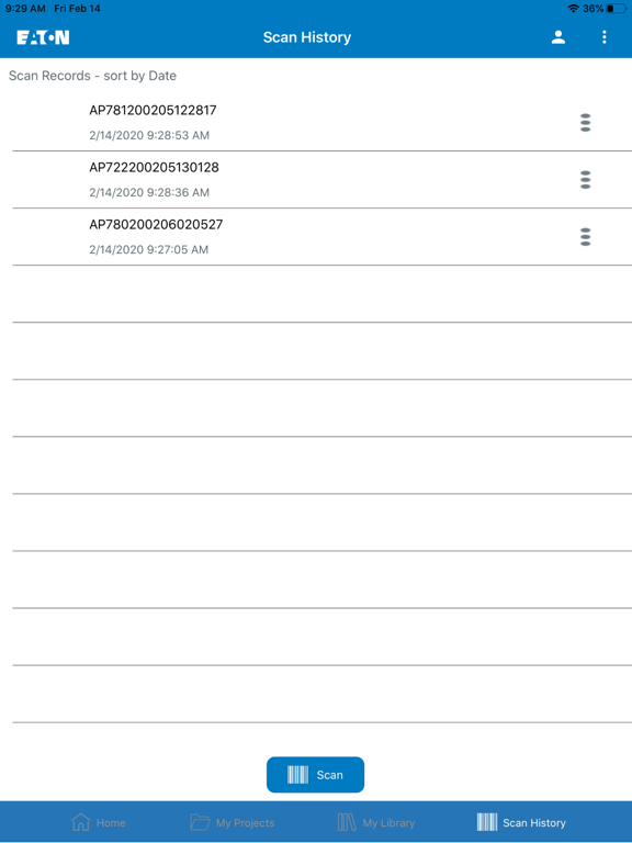 Eaton Asset Manager iPad screenshot