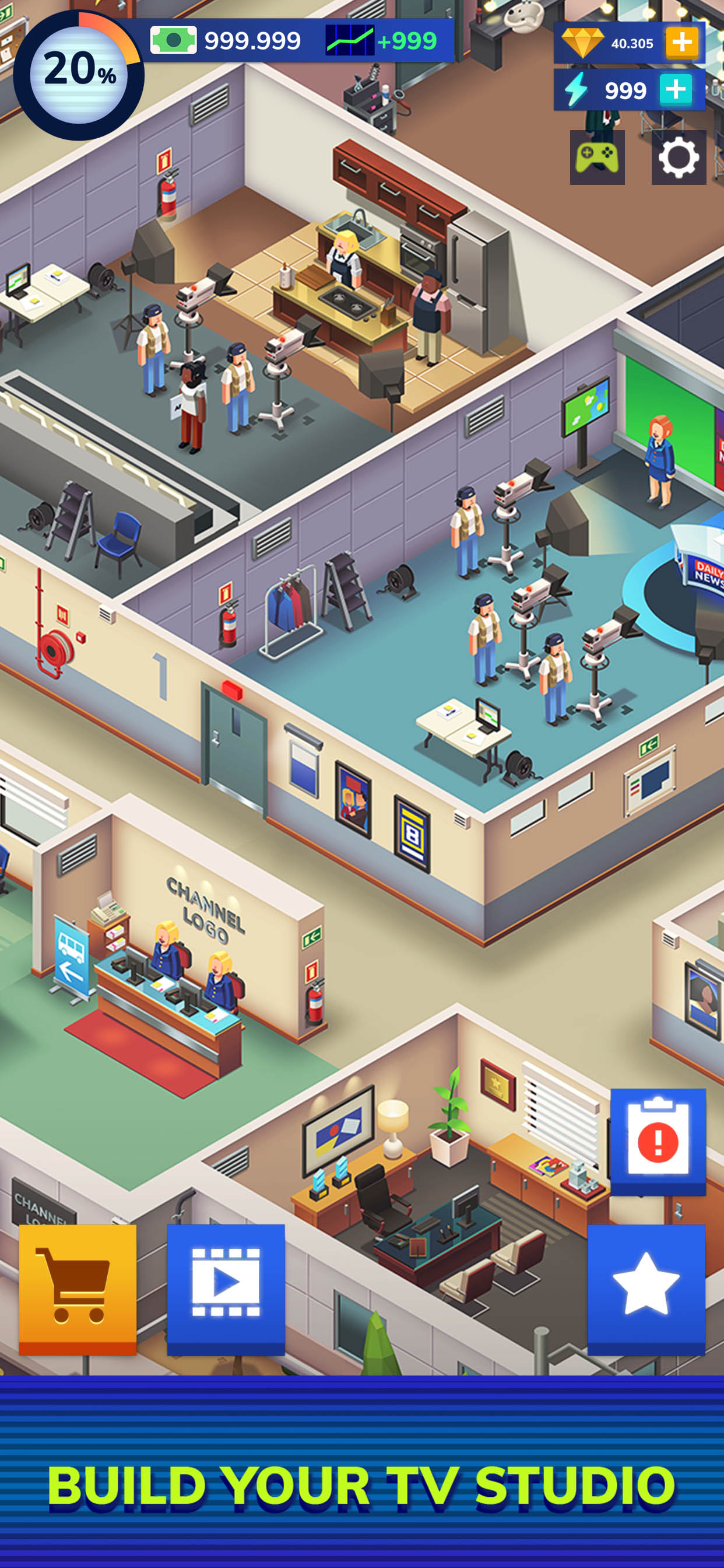TV Empire Tycoon - Idle Game