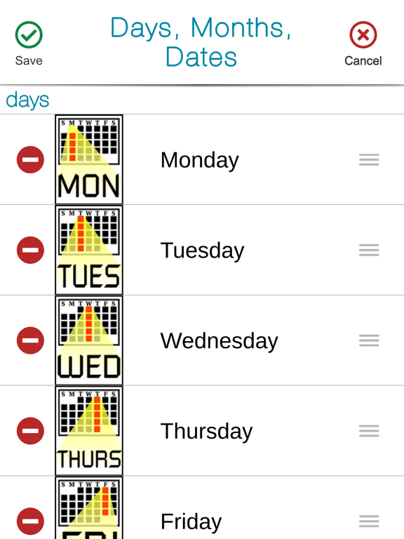 Screenshot #6 pour SmallTalk Days, Months, Dates