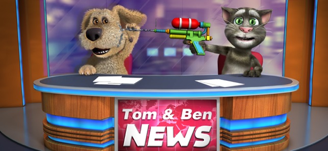 Free iPhone Entertainment App: Talking Tom And Ben News