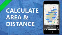 area & distance - map measure iphone screenshot 1