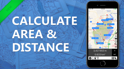 Screenshot #1 pour Area & Distance - Map Measure