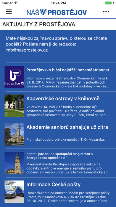 Screenshot #1 pour Náš Prostějov