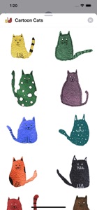 Cartoon Cat Sticker Pack screenshot #3 for iPhone