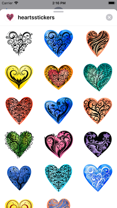 Heart Sticker Collection Screenshot