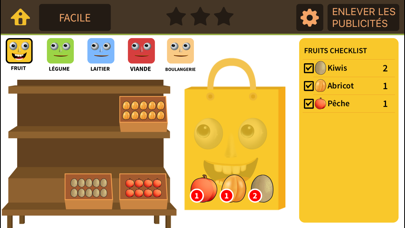 Screenshot #2 pour Jeu d'apprentissage d'épicerie