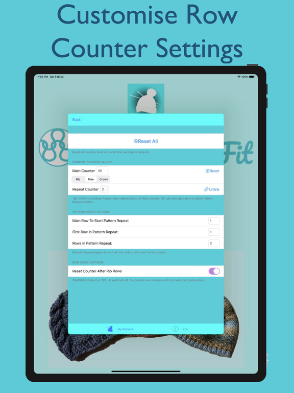 KnitsThatFit Hats iPad screenshot 10 - Lifestyle app