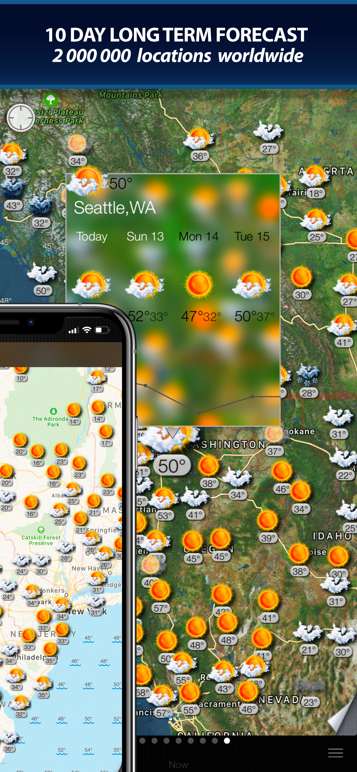 Weather and wind map screenshot 2