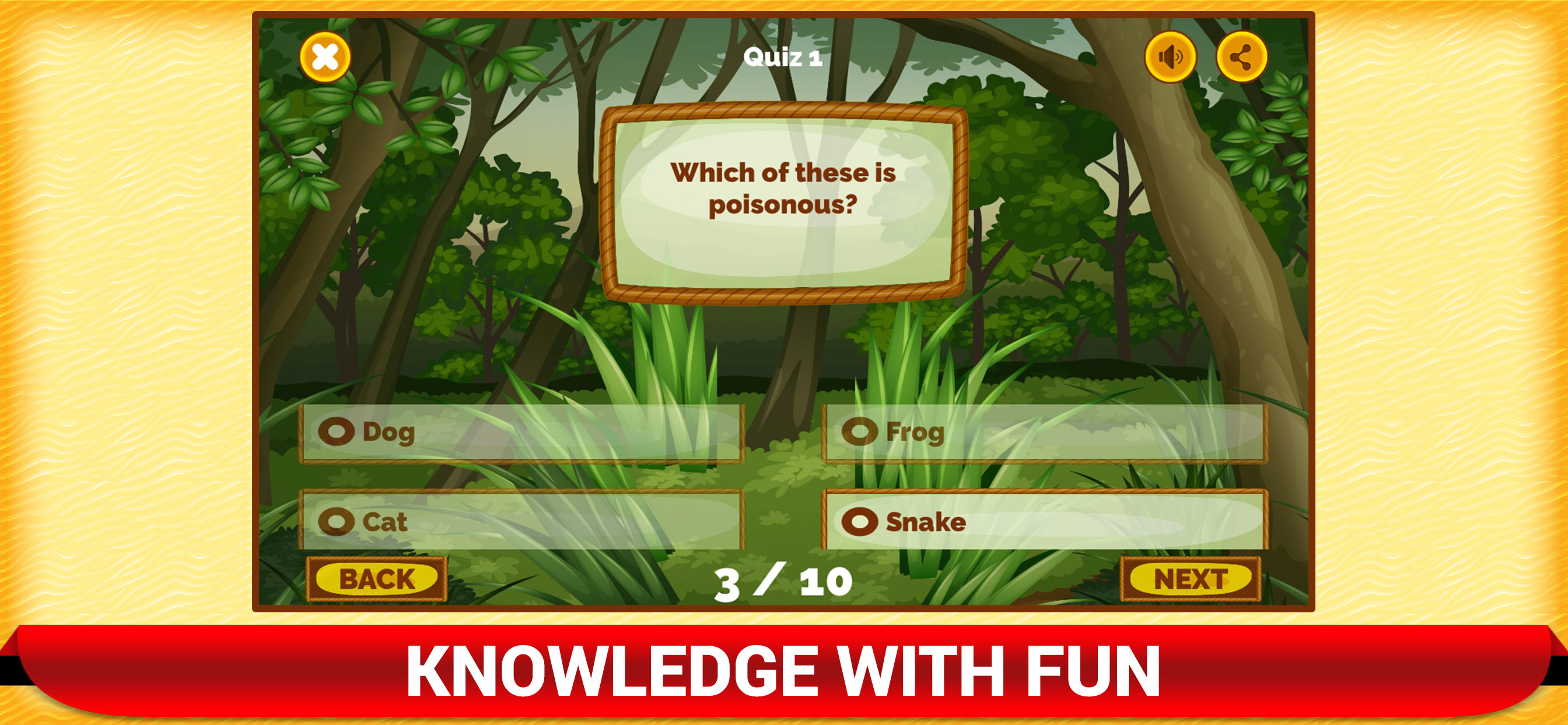 Learn Animal Quiz Games App