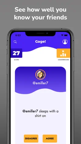 Game screenshot Gage Social Trivia Game apk