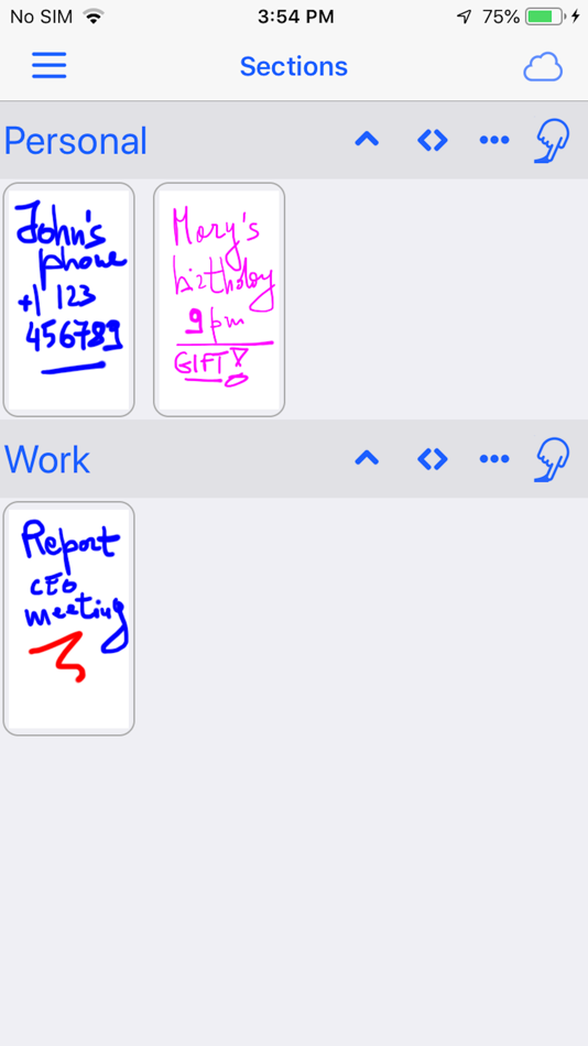 #1. PocketJot - Handwritten Notes (iOS) 由: iStArtApp