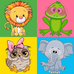 Jeu de mémoire: Animaux Drôles