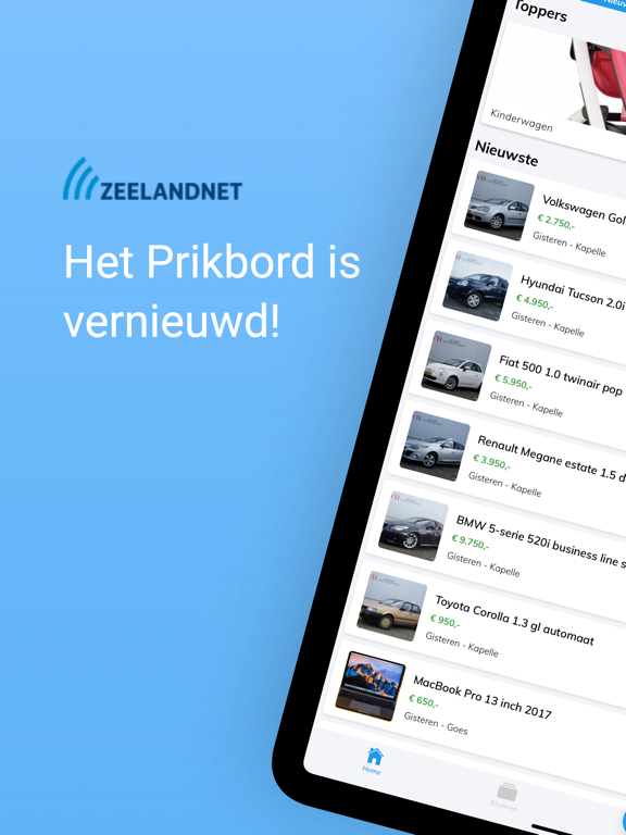 Prikbord iPad app afbeelding 1