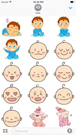 Game screenshot Cute Baby Expressions Stickers mod apk