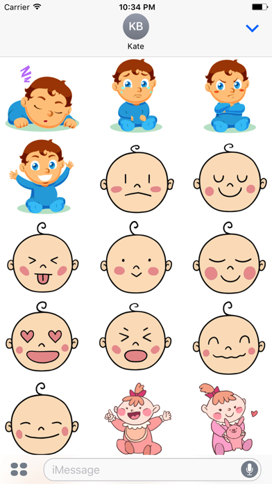 Cute Baby Expressions Stickers Screenshot