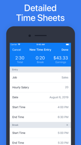 Hours - Tracker & Time Clock screenshot