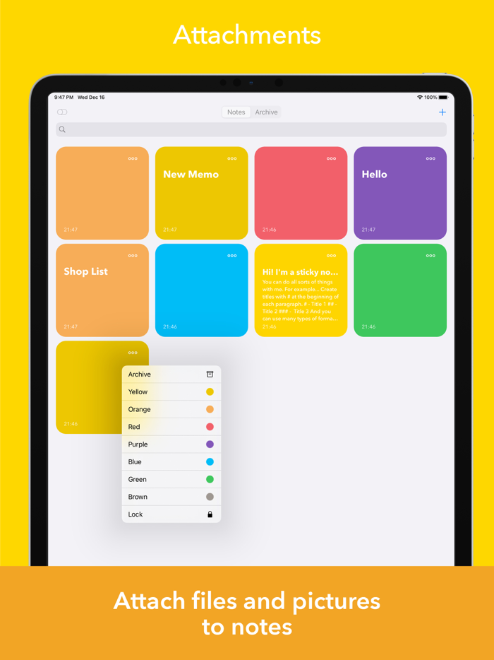 Memo Sticky Notes  Widget
