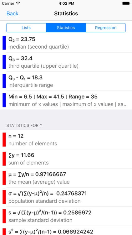 Statistics Calculator-- screenshot-4