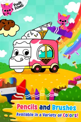 Game screenshot Cars Coloring Book PINKFONG hack