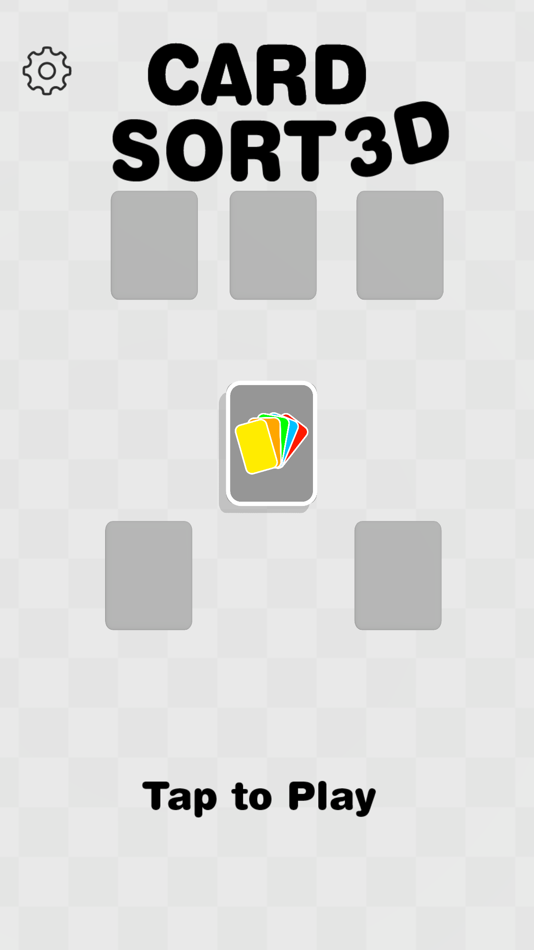 #6. Card Sort 3D (iOS) By: Mood Games OU