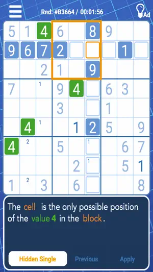 Sudoku S. screenshot 1