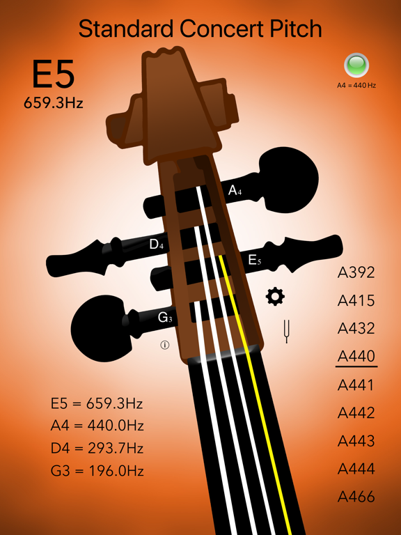 Screenshot #1 for Violin Tuner Professional