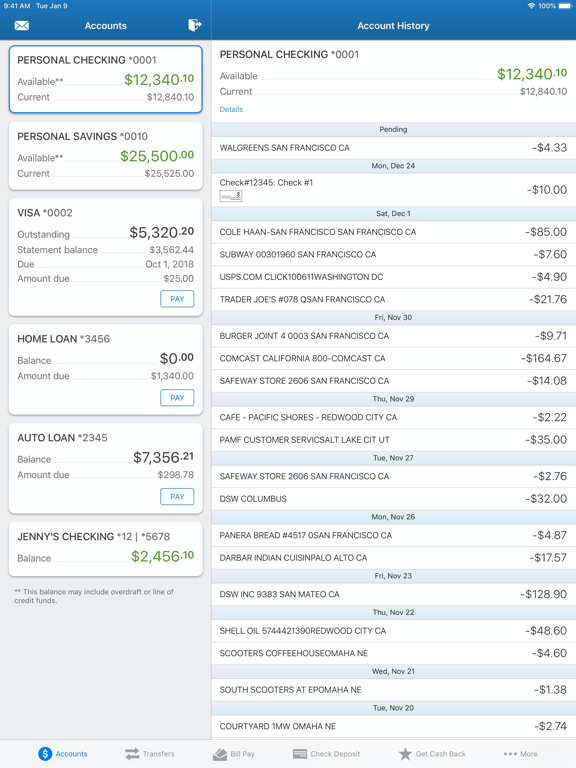 BR Telco Mobile Banking iPad screenshot 5 - Finance app