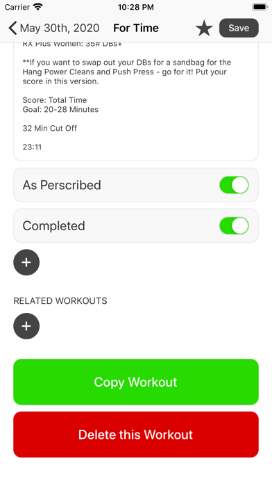 WOD Workout Timer and Log screenshot 4